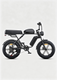 Rower elektryczny w stylu motocykla M1