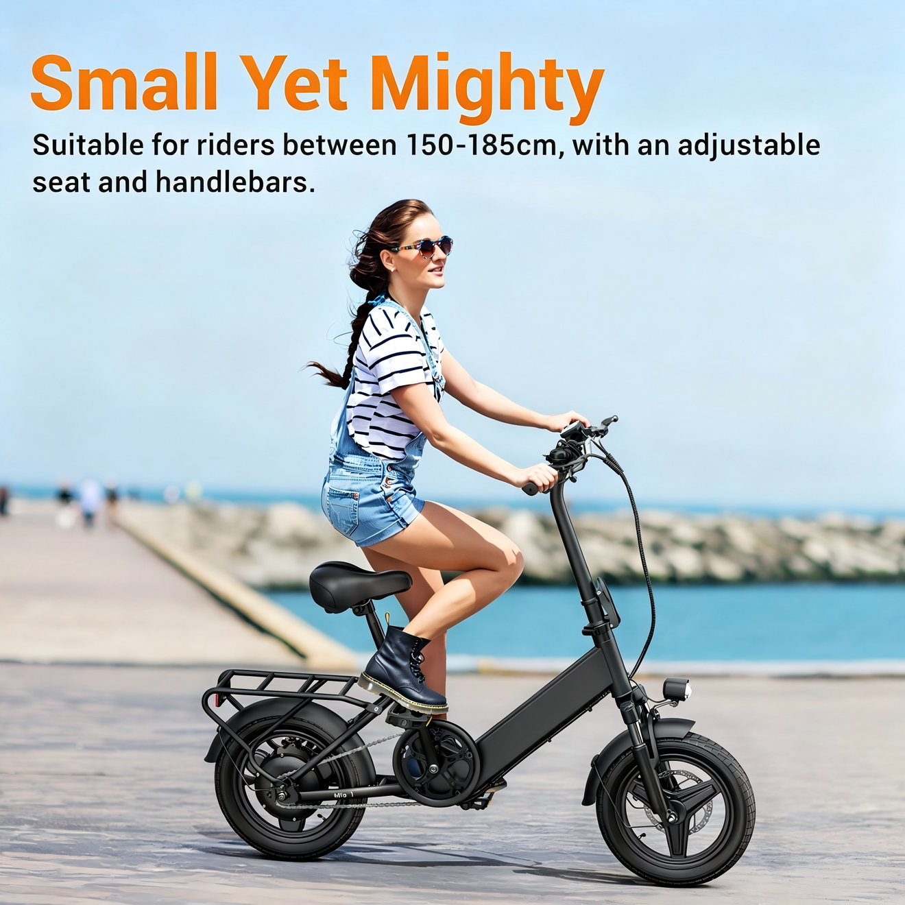 Hillmiles Mile 1 Ultrakompaktes Klapp-E-Bike | 250W Motor | 36V 10.4Ah | 60km Reichweite