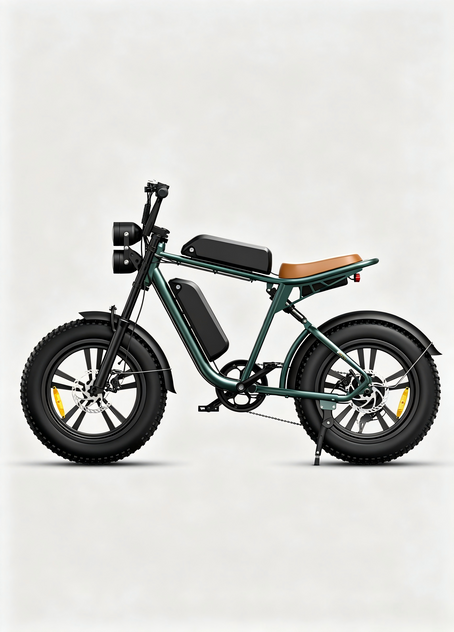 Rower elektryczny w stylu motocykla M20